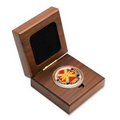 Solid Walnut Medallion Box (1 3/4" Coin Rout)